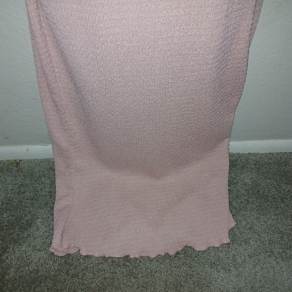 Pink Ruffle Trim Dress - Picture 3 of 4
